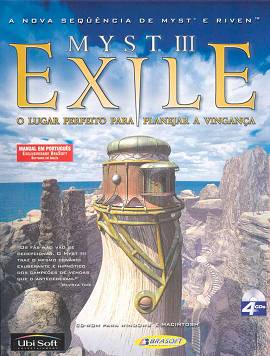 Caixa brasileira do 'Myst III: Exile'