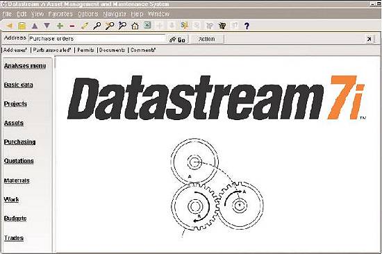 Pgina Web do programa Datastream 7i