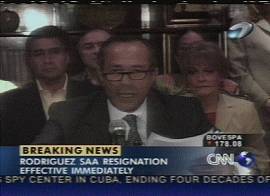 El presidente Sa sai...  (Captura de imagem: TV CNN-ingls/EUA em 31/12/2001)