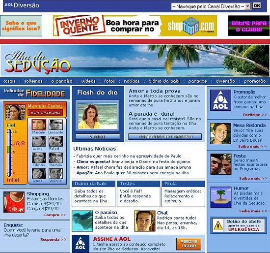Programa do SBT ganha pgina da AOL na Internet