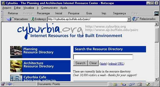 Cyburbia - Internet Resources for Built Environment, da Universidade de Buffalo/EUA