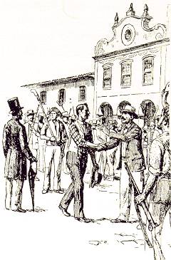 Durante o milagre de Santo Ant�nio, valongueiros e quarteleiros apertaram as m�os