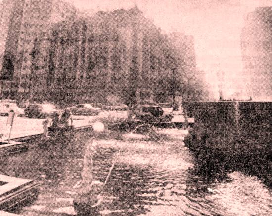 Volta e meia alguém decide banhar-se na fonte: no Gonzaga tudo pode e acontece