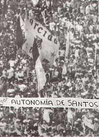 A torcida do Santos F.C. politiza os est�dios de futebol no campeonato brasileiro de 1983