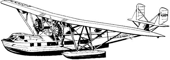 Consolidated Commodore, hidroavi�o para 18 passageiros usado em 1929 pela Nyrba na linha sulamericana