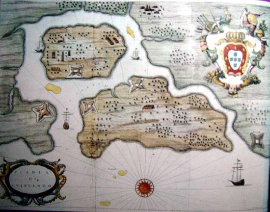 Planta de S. Vicenzo, de Vicent Hubert, 1698