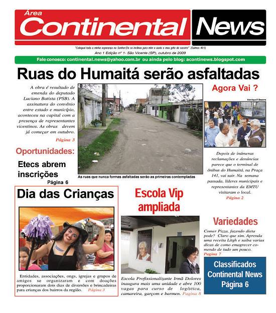Clique nesta imagem para obter o arquivo PDF da primeira edição do jornal