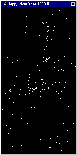 Imagem da janela dos fogos de artif�cio apresentada pelo v�rus (cortesia: Gevilacio A.C.de Moura, de Recife/PE)