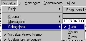 Veja como configurar o Netscape Messenger para ver o cabe�alho completo