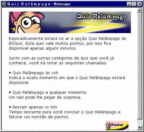 Tela de explica��es