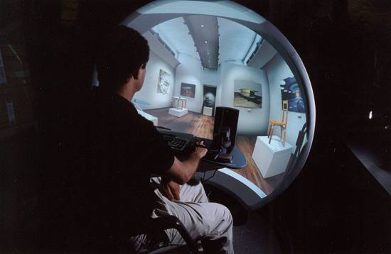 Um supercomputador faz o controle do laborat�rio de realidade virtual