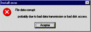 Tela produzida pelo v�rus, imitando mensagem do Windows
