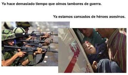 Imagens da apresenta��o em Flash do Tambores pela Paz em espanhol