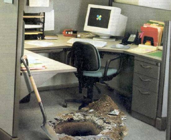 �... Parece que o buraco � mais em baixo...