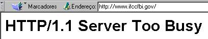 Acesso dif�cil � p�gina especial do FBI: servidor congestionado pelo n�mero de acessos