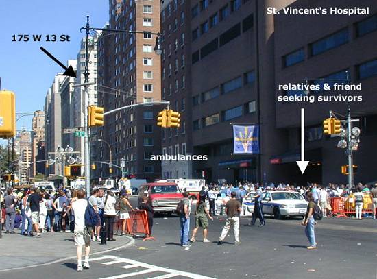 Foto de New York enviada pelo colaborador Allen Morrison, com coment�rios. Imagem produzida no dia 12/9/2001 �s 13 horas