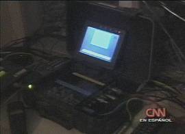 Videofone estria nas reportagens em que no h como enviar imagem de TV normal (captura de tela em 22/9/2001)