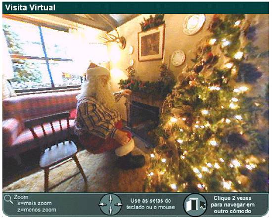 Sala, na Casa de Papai Noel