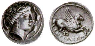 Dracma de Empries, sculo III aC