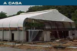 A casa, ainda em fase de constru��o (imagem: site Globo.com)