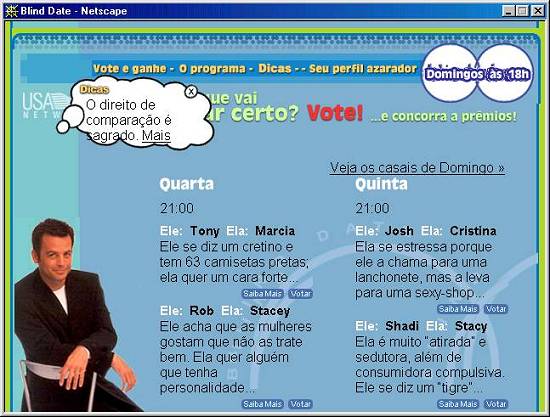 Página do novo site
