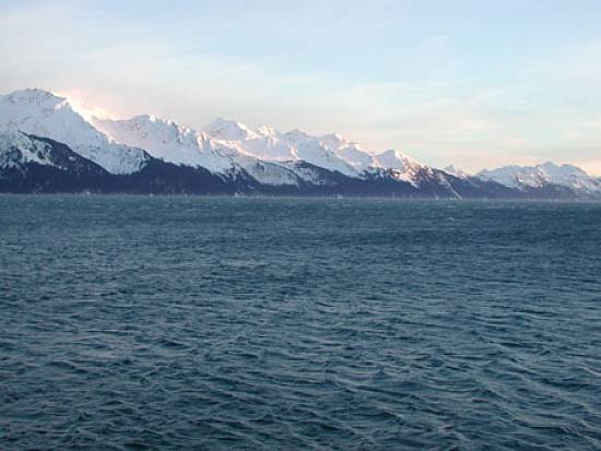 Baía Ressurreição perto de Seward, no Alasca