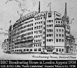 Edifcio da emissora em Londres por volta de 1934