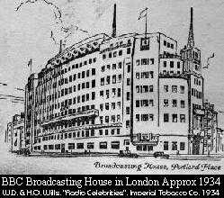 Edif�cio da emissora em Londres por volta de 1934