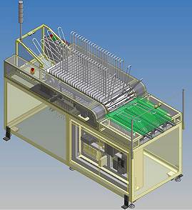 Modelo de equipamento autom�tico desenvolvido pela empresa japonesa Uratani Engineering