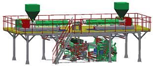 Equipamento para a produtora canadense de pl�sticos especiais Alpha Marathon, de Toronto