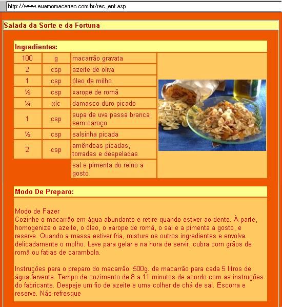 Uma das receitas sugeridas para o Dia das Mães...