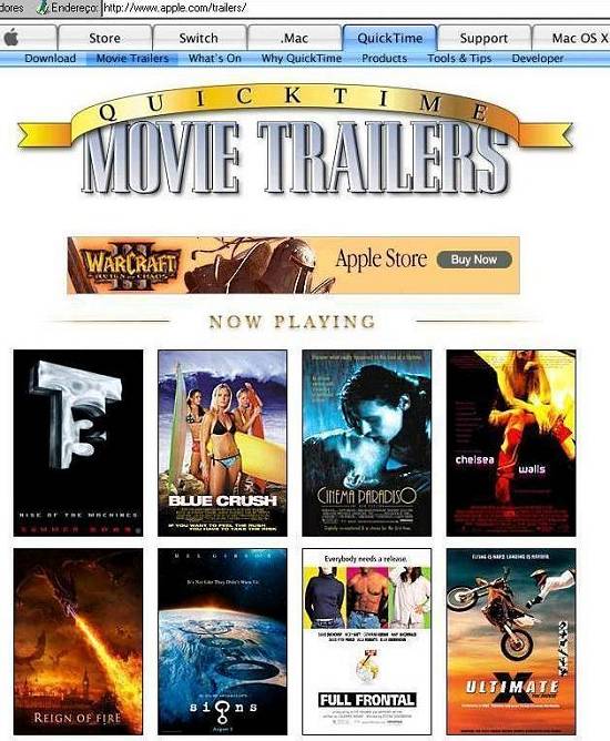 Apple mostra os grandes sucessos do cinema