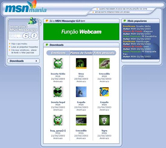 Novo Milênio: MSN lança a versão final do Messenger 6.0