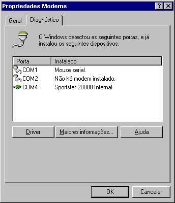 O Windows-95 faz o reconhecimento automaticamente