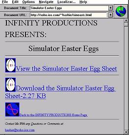 Um programa simulador de 'ovos de P�scoa'...