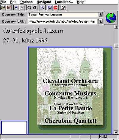 Na cidade su��a de Luzerna, o festival da P�scoa ocorreu dia 30/3/1996