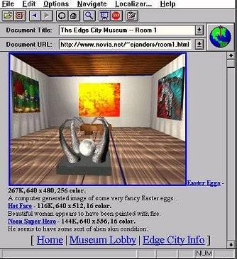 O museu virtual Edge City e seus ovos de P�scoa