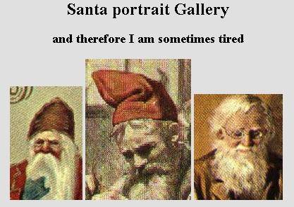 Galeria de imagens de Santa Claus, o Papai Noel, em pgina da St. Nicholas Society, em 1996