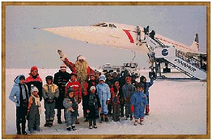 Imagem do Santa's Photo Album, no site finland�s Santa Claus Office