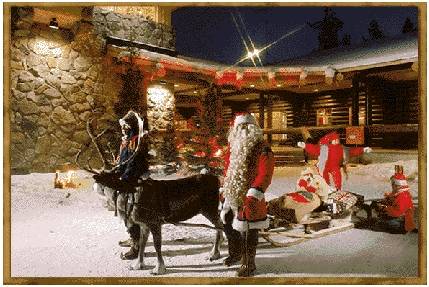 Imagem do Santa's Photo Album, no site finland�s Santa Claus Office
