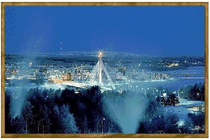 Natal em Rovaniemi, a terra de Papai Noel - Imagem do Santa's Photo Album, no site finland�s Santa Claus Office