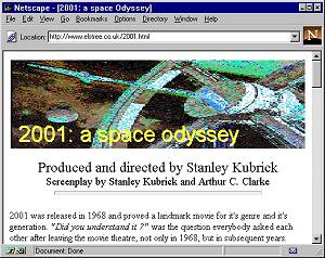 P�gina especial do pr�prio est�dio produtor do filme, o Elstree