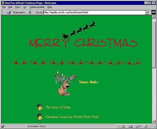 P�gina natalina da Su�cia