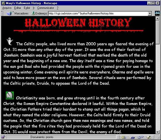 Captura de tela feita em outubro de 1998
