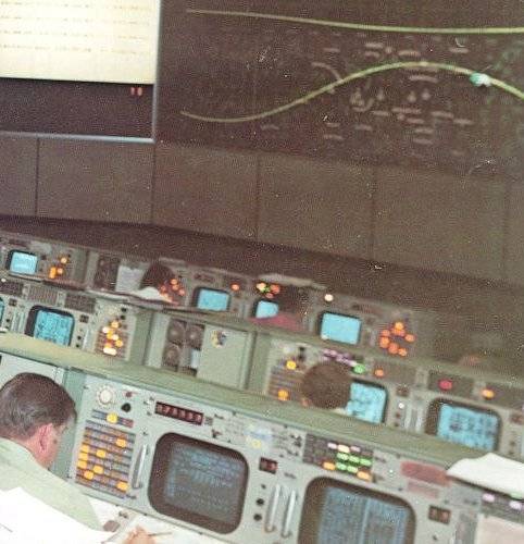 Centro de controle da miss�o em Houston (imagem de p�gina especial da Nasa)