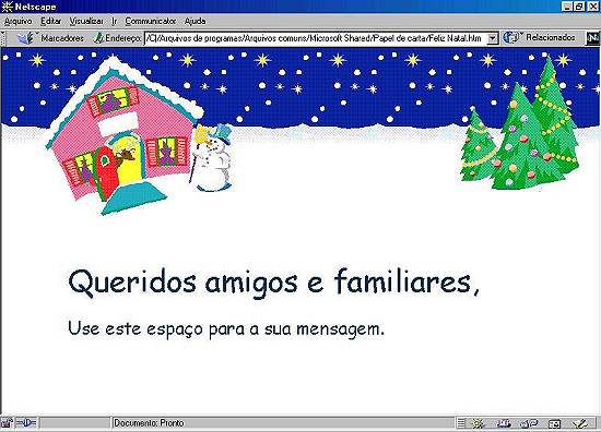 Um cart�o de Natal escondido no Windows