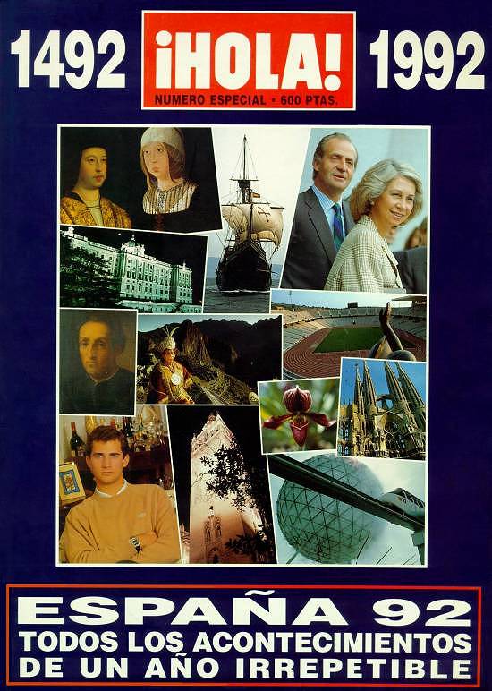 Capa da edi��o especial da revista espanhola 'Hola!', de 1992