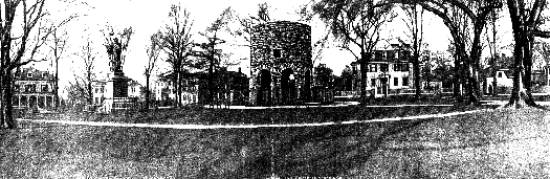 A torre celta de Newport: postal de 1906 de Blanchard, Young and Co., Providence (Rhode Island/EUA) - coleção de John Dandola