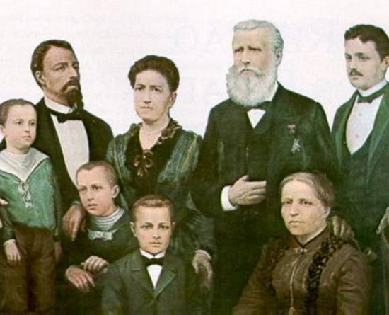 D. Pedro II e famlia