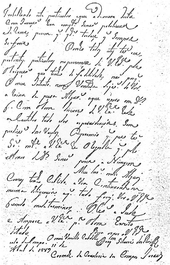 P�gina 6/6 da carta-den�ncia de Silv�rio dos Reis